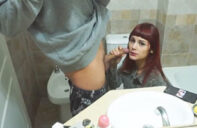 follada en el cuarto de baño casero