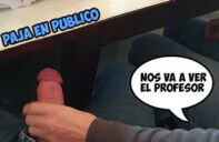 lo masturba en clase